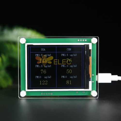 Dienmern New DM306D Portable Air Quality Detector, CO2 PM2.5 Sensor Tester,  Temperature and Humidity 2 in 1, Digital LCD Display - AliExpress