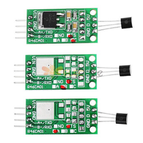 DS18B20 5V /12V RS485 / TTL Com UART Temperature Acquisition Sensor ...