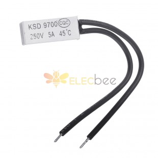 KSD9700 250V 5A 45℃ Plastic Thermostatic Temperature Sensor Switch NC