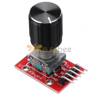 KY-040 360 Degrees Rotary Encoder Module with 15x16.5mm Potentiometer Rotary Knob Cap for Sensor Switch