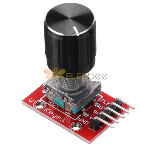 KY-040 Módulo de codificador rotativo de 360 ​​graus com tampa de botão rotativo de potenciômetro de 15x16,5 mm para interruptor de sensor