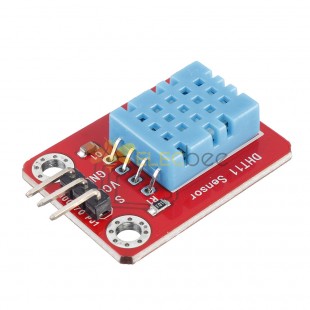 DHT11 Temperature and Humidity Sensor (pad hole) with Pin Header Module