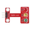 Módulo de semáforo emisor de luz de señal de tráfico LED para versión de encabezado de pin