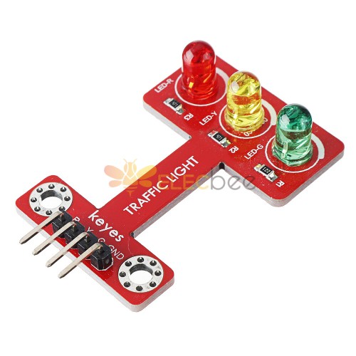 Keyes Brick LED Traffic Signal Light Emitting Traffic Light Module for  Microbit Pin Header Version