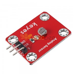 Sensore di resistenza sensibile alla luce (foro pad) con segnale analogico pin header