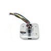 R502-AW Módulo Leitor de Impressões Digitais Capacitivo Sensor Scanner Liga de Zinco Anel Redondo LED Controle DC3.3V