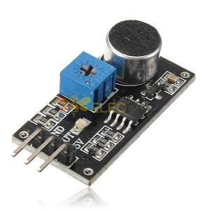 Módulo de detecção de sensor de som LM393 Microfone de eletreto com chip