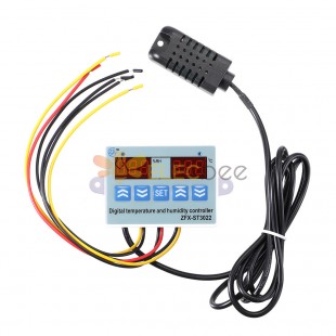 ZFX-ST3022 LED Termómetro dual digital Controlador de temperatura Termostato Incubadora Microcomputadora