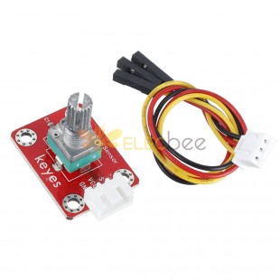 Adjustable Potentiometer Module (Pad hole) with Anti-reverse Plug White Terminal Analog Signal