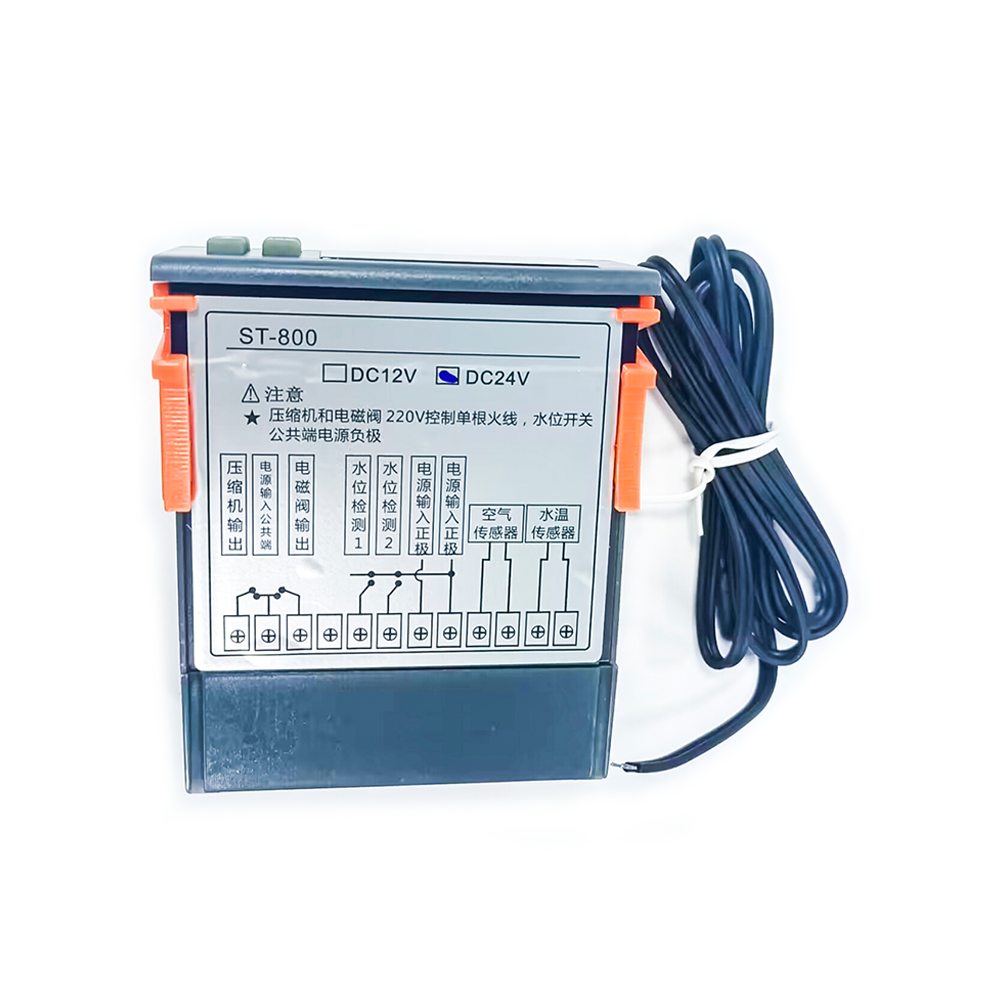 STC-800 LED متحكم في درجة الحرارة الرقمية 12V / 24V منظم الحرارة ، سخان ، مبرد مع الكشف عن مستوى المياه 24V