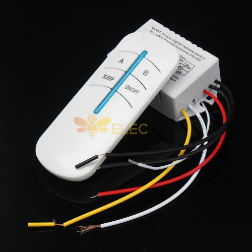 Remote Control Switch Remote Lamp Control On/off 3 Way Wireless Remote  Control Switch Led Light Lamp 180-240V 3 Way ON/OFF Digital RF Remote  Control Switch Wireless 