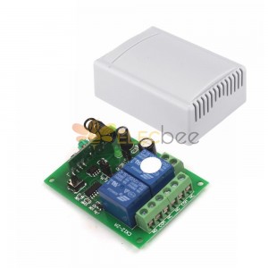 Módulo de interruptor de control remoto de sistema inalámbrico RF de 2 canales con carcasa 12V 10A 315MHz para Smart Home