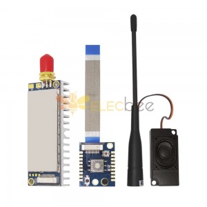 2 piezas SA858 4W Función completa Mini VHF 134-174MHz 10km Módulo de walkie talkie de largo alcance