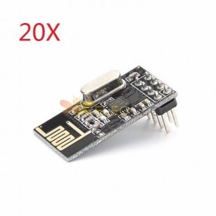 20Pcs NRF24L01+ SI24R1 2.4G Wireless Power Enhanced Communication Receiver Module