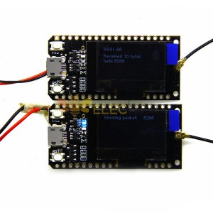 2 Stücke 868 Mhz ESP32 OLED 0,96 Zoll Blaues Display Bluetooth WIFI ESP-32 Entwicklungsboard-Modul mit Antenne