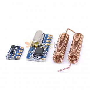 30pcs 433MHz Kit de transceptor inalámbrico Mini módulo receptor de transmisor RF + 60PCS Antenas de resorte para Arduino - productos que funcionan con placas oficiales para Arduino