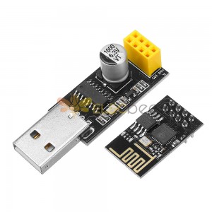 Adaptador de programador ESP01, 3 uds., UART GPIO0 ESP-01 CH340G USB a ESP8266, placa de desarrollo inalámbrica Serial Wifi