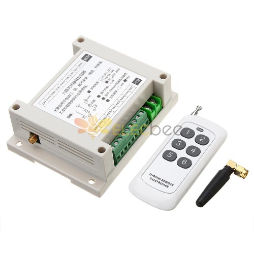 433 MHz AC 220 Controller del modulo di apprendimento dell\'interruttore del telecomando wireless a 6 canali