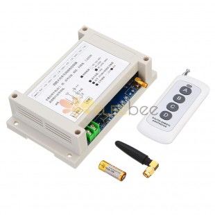 433MHz Learning 220-380V 4 Chaneel Remote Control Switch High Power 30A Water Pump Motor Control Module