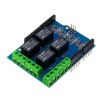 用于 Arduino 的 5V 4CH 4 通道继电器屏蔽扩展继电器模块 - 与官方 Arduino 板配合使用的产品
