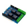 Module de relais étendu 5V 4CH 4 Channel Relay Shield pour Arduino - produits compatibles avec les cartes Arduino officielles