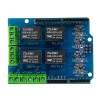 用于 Arduino 的 5V 4CH 4 通道继电器屏蔽扩展继电器模块 - 与官方 Arduino 板配合使用的产品