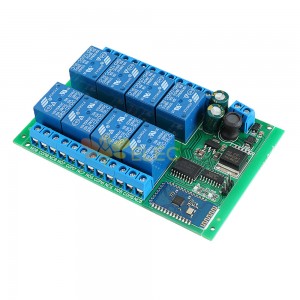 Módulo de interruptor de relé de controle remoto bluetooth de 8 canais para casa inteligente LED