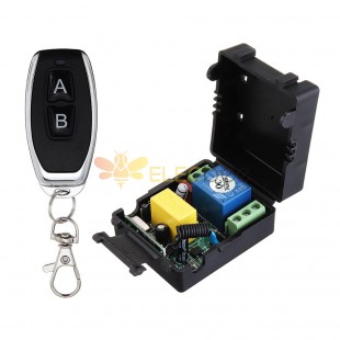 AC220V 1CH Wireless Remote Control Switch For Lamp Lighting Power Switch A Open B Closed