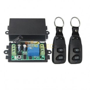 DC 12V 10A Relay 1CH Channel Wireless RF Remote Control Switch With 2 Transmitters