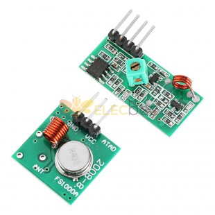 Transmisor decodificador RF de 433Mhz con kit de módulo receptor para MCU inalámbrico para Arduino