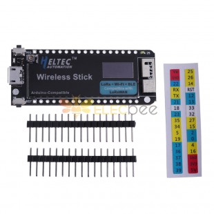 Placa de desarrollo ESP32 Wireless Stick SX1276 Protocolo LoRaWAN Módulo WIFI BLE 433MHz-470MHz