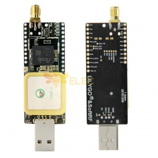 SoftRF S76G Chip 868/915/923Mhz Antena GPS Antena Conector USB Placa de desarrollo 923MHz