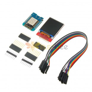 Mini D1 ESP-12F N ESP8266 Development Board + 1.44 inch TFT LCD Screen Module with DuPont Line