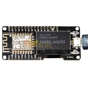 Nodemcu Wifi e NodeMCU ESP8266 + placa de desenvolvimento de módulo OLED de 0,96 polegadas para Arduino