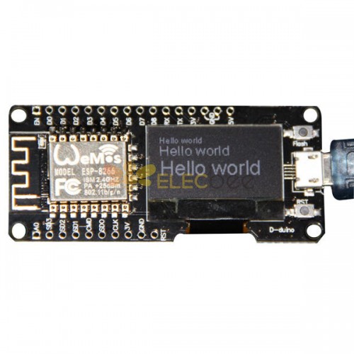 Nodemcu Wifi 和 NodeMCU ESP8266 + Arduino 0.96 英寸 OLED 模块开发板