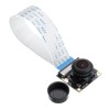 OV5647 Fisheye caméra de Vision nocturne grand angle 500W Pixel 1080P Support de Module pour Raspberry PI 4B/3B +