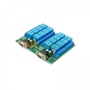 R221A08 8CH Module de relais de Port série DB9 UART RS232 commutateur de télécommande 12V DC pour Smart Home