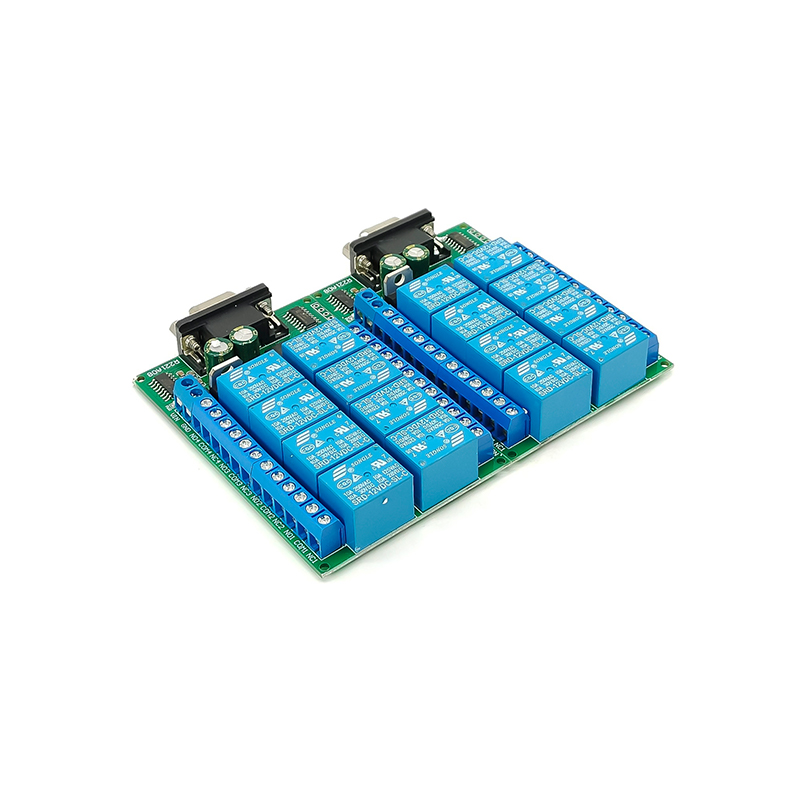 R221A08 8CH Module de relais de Port série DB9 UART RS232 commutateur de télécommande 12V DC pour Smart Home