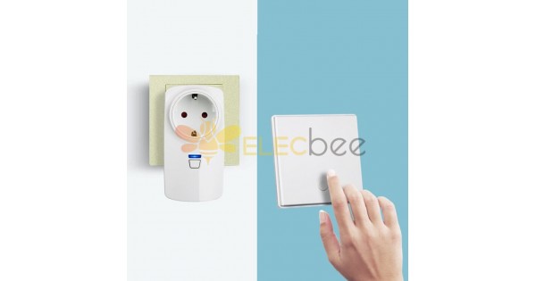 Wireless Self Generating Remote Control Switch Socket Electrical Remote Control, US