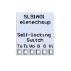 SL91A01 DC 2-18V 2A Kendinden kilitlemeli Elektronik Anahtar Bistabil Kurulu Düğme Tetik LED Röle Anahtar Solenoid Valfı