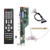 T.SK105A.03 universel LCD LED TV contrôleur carte pilote TV/PC/VGA/HDMI/USB + bouton 7 touches + câble 2ch 8bit 30 LVDS