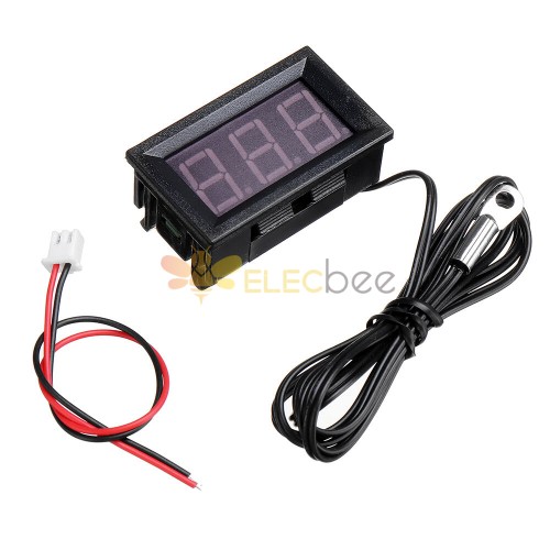 0,56 pouces Mini numérique LCD intérieur pratique capteur de température  mètre moniteur thermomètre avec câble