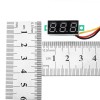 10 件 0.28 英寸三線 0-100V 數字紅色顯示直流電壓表可調電壓表