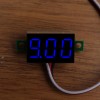 10 pçs 0,36 polegadas DC0V-32V LED azul display digital medidor de tensão voltímetro proteção de conexão reversa