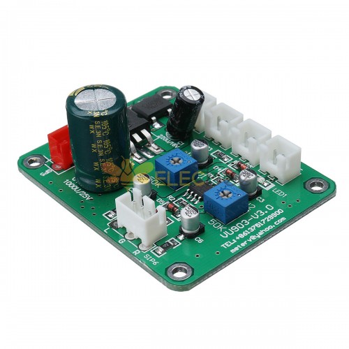 Vu Meter 2 Pcs Power Amplifier Portable Db Meter High Precision Vu Meter  With Warm Yellow Backlight Sound Level Meter With Driver Board