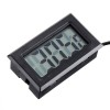 2 peças 1M termômetro display digital eletrônico FY10 termômetro embutido medição de temperatura interna e externa