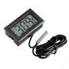 2 peças 1M termômetro display digital eletrônico FY10 termômetro embutido medição de temperatura interna e externa