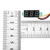 3 adet 0.28 Inç Üç telli 0-100 V Dijital Kırmızı Ekran DC Voltmetre Ayarlanabilir Gerilim Ölçer