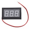3 件紅色 DC2.5-30V 液晶顯示屏數字電壓表防水防塵 0.4 英寸 LED 數碼管