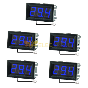 5 Stück 0,56 Zoll Mini Digital LCD Indoor Praktischer Temperatursensor Meter Monitor Thermometer mit 1M Kabel -50-120℃ DC 5-12V